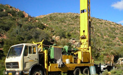 Drilling boreholes in Kenya