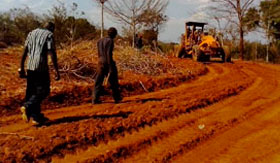 dirt road construction