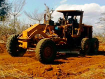 Road grading in Mwingi