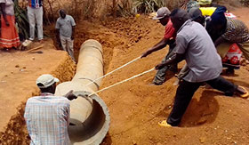 Culverts installation in Mwingi district